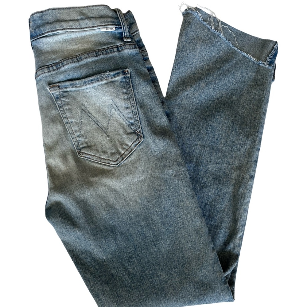 Mother High Waisted Rascal Ankle Slit Flip Denim Size 26